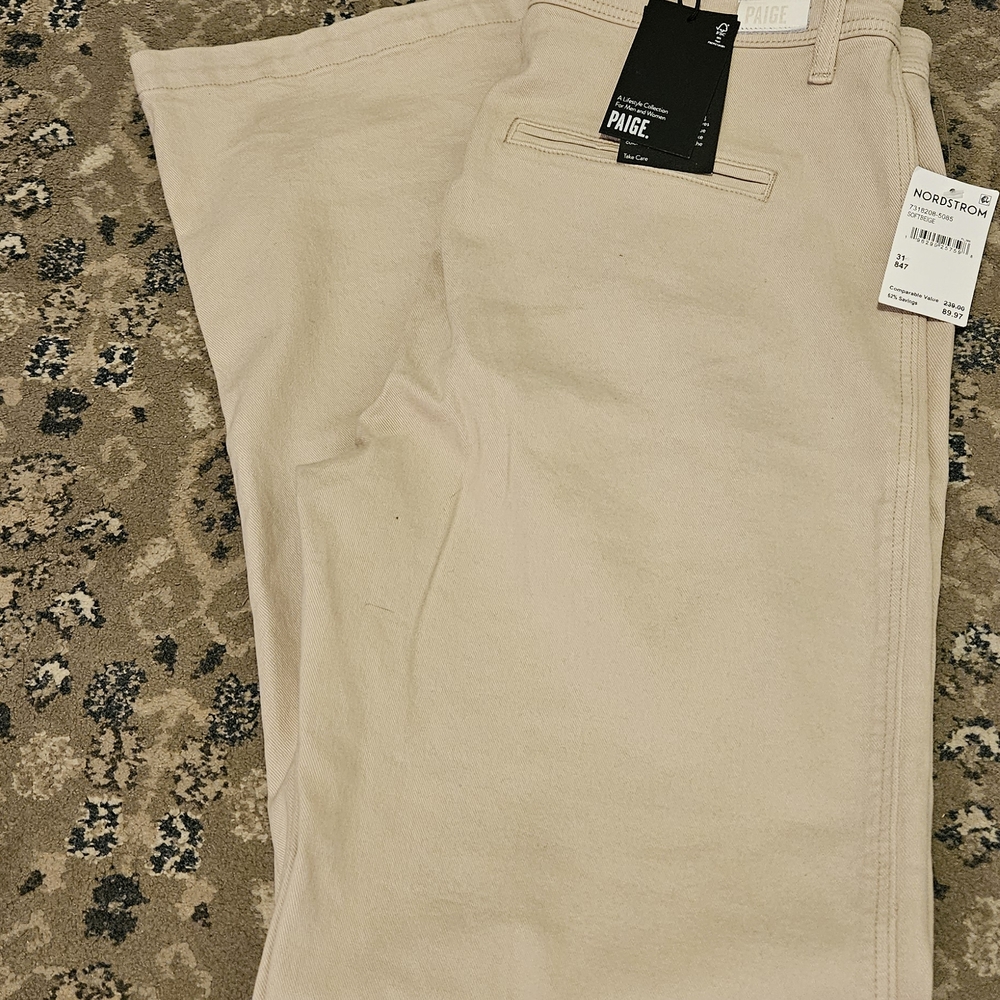 PAIGE Khaki Trousers